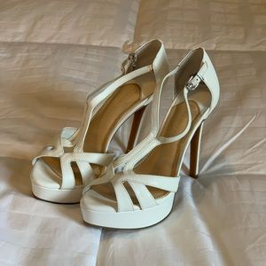White heels! Size 6